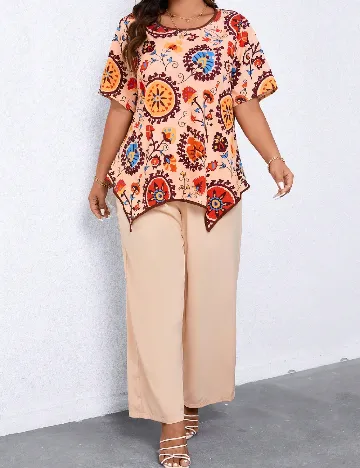 Compleu SHEIN CURVE, crem Crem