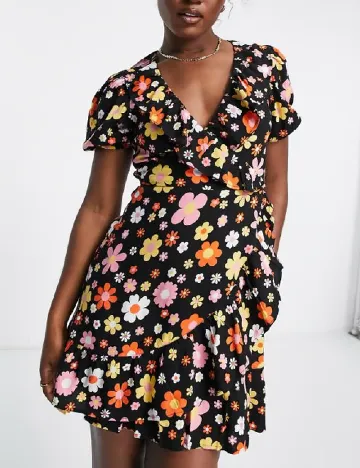 Rochie scurta Miss Selfridge, negru Negru