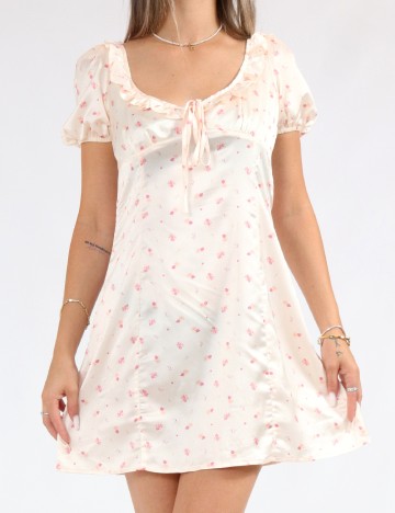 Rochie scurta Glamorous, crem