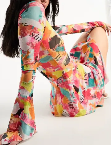 Rochie scurta Annorlunda, mix culori Mix culori
