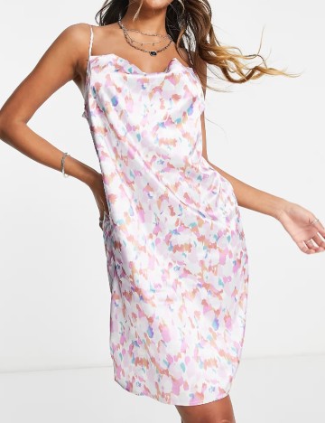 Rochie scurta Vila, mix culori