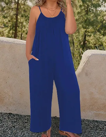 Salopeta SHEIN CURVE, albastru
