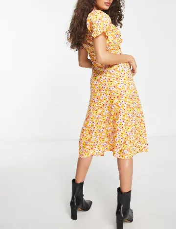 Rochie medie Influence, portocaliu