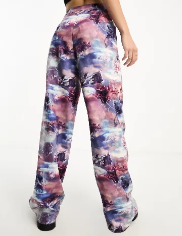 Pantaloni Annorlunda, mov Mov