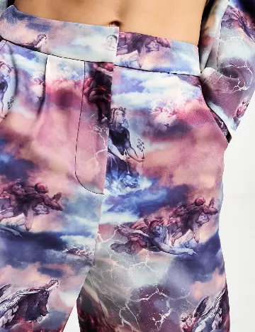 Pantaloni Annorlunda, mov Mov