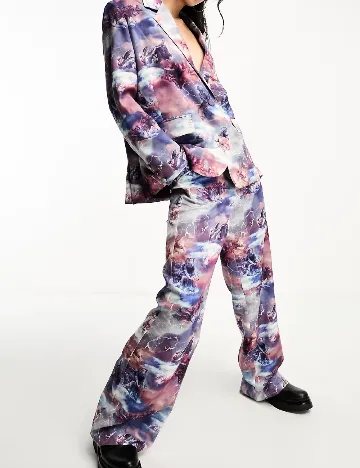 Pantaloni Annorlunda, mov Mov