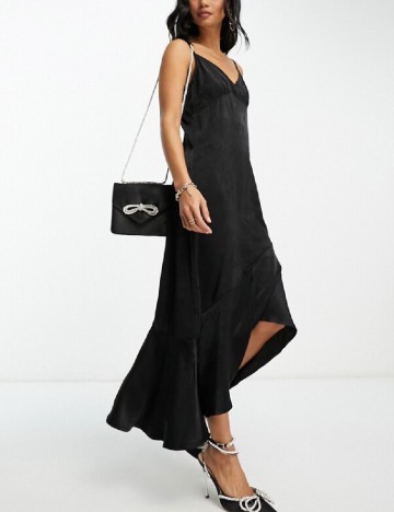 Rochie lunga Vila, negru