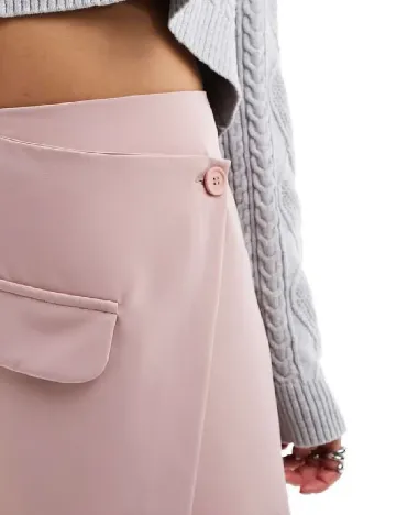 Fusta ASOS, roz pudra
