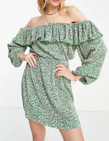 Rochie scurta ASOS, verde