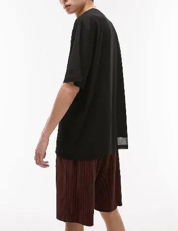 Tricou Oversize Topman, negru