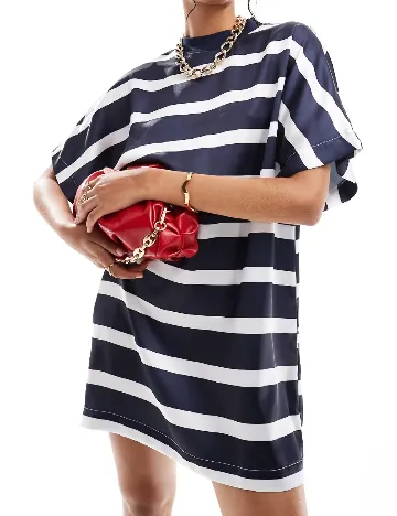 Rochie scurta ASOS, bleumarin