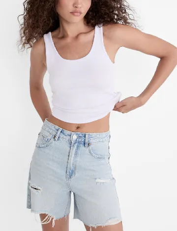 Pantaloni scurti Stradivarius, albastru