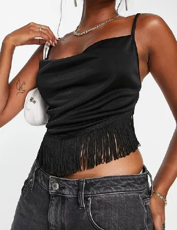 Top ASOS, negru Negru