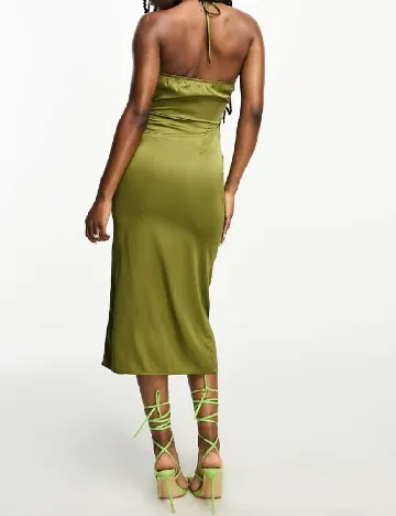 Rochie medie NAANAA, verde