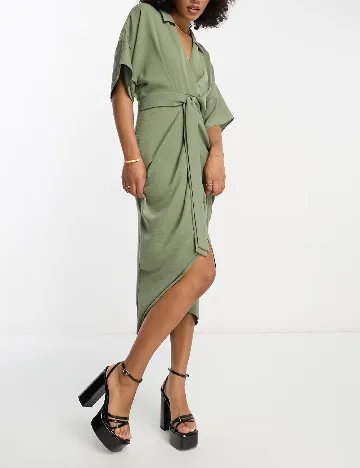 Rochie medie ASOS, verde