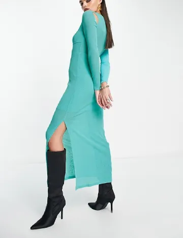 Rochie medie Annorlunda, turcoaz Albastru