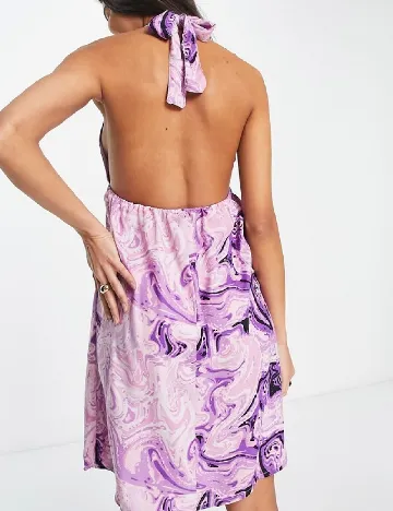 Rochie scurta Pieces, mov