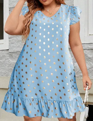Rochie scurta SHEIN CURVE, albastru