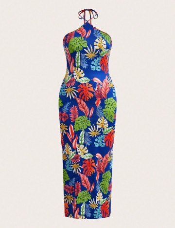 Rochie lunga SHEIN CURVE, albastru