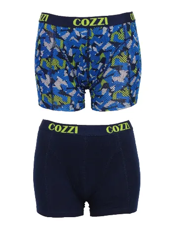 Set Boxeri 2 perechi Cozzi, bleumarin Albastru