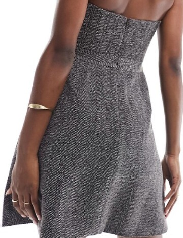 Rochie scurta ASOS, gri
