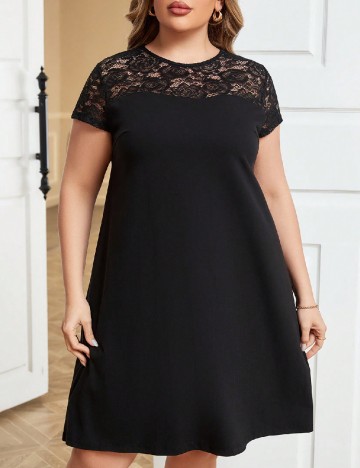 Rochie scurta SHEIN CURVE, negru
