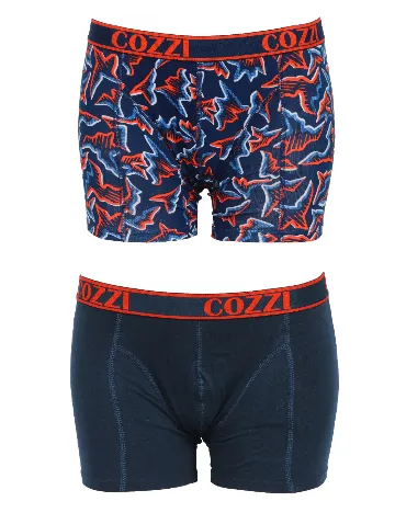 Set Boxeri 2 perechi Cozzi, bleumarin Albastru