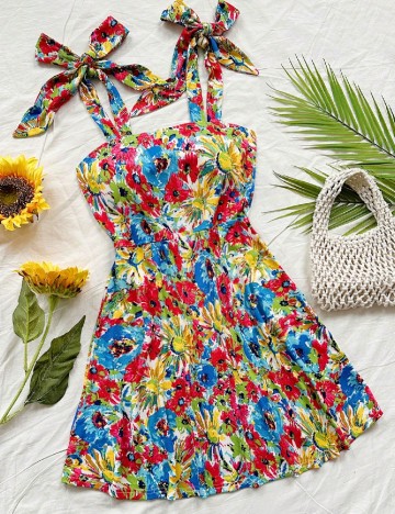 Rochie scurta SHEIN, floral