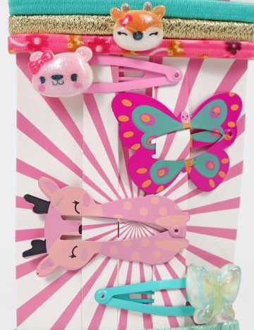 Set clame de par 10 bucati Little Concepts, mix culori