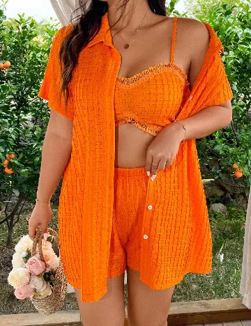 Compleu SHEIN CURVE, portocaliu