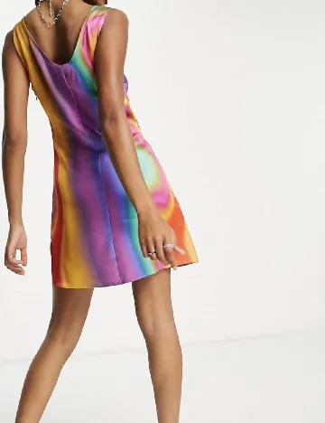 Rochie scurta COLLUSION, mix culori