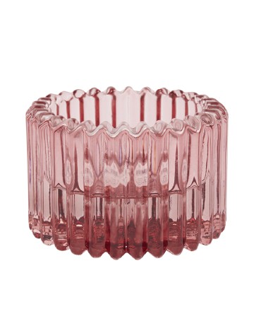 Suport lumanare Home Accents, roz