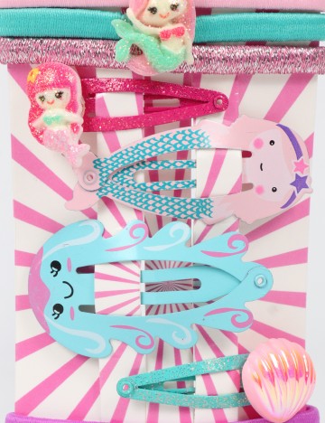 Set Clama de par 10 bucati Little Concepts, mix culori