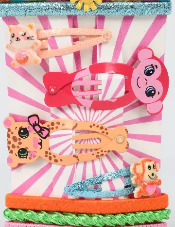 Set clame de par 10 bucati Little Concepts, mix culori Mix culori