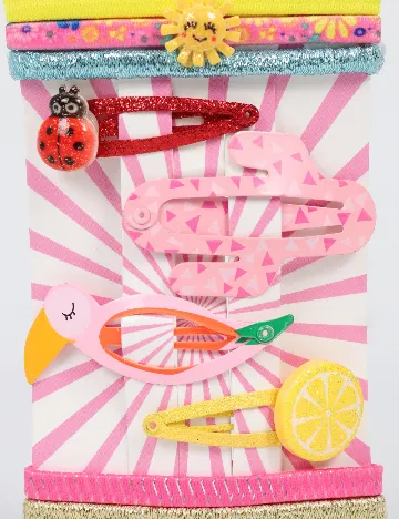 Set clame de par 10 bucati Little Concepts, mix culori Mix culori