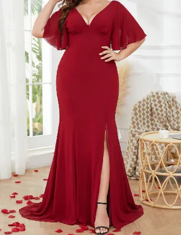 Rochie lunga SHEIN CURVE, visiniu Rosu