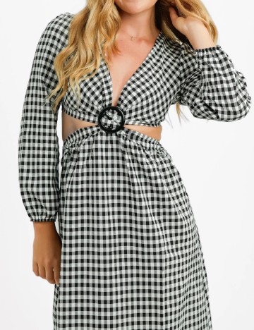 Rochie medie Miss Selfridge, gri