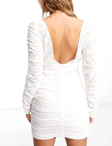 Rochie scurta ASOS, alb