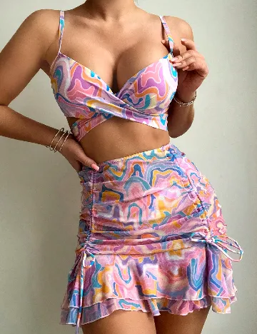 Costum de baie SHEIN, mix culori
