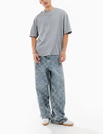 Tricou Oversize COLLUSION, gri Gri