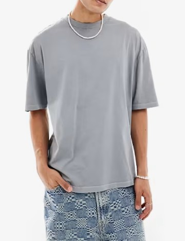 Tricou Oversize COLLUSION, gri