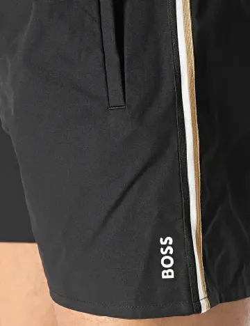 Short de baie BOSS, negru Negru