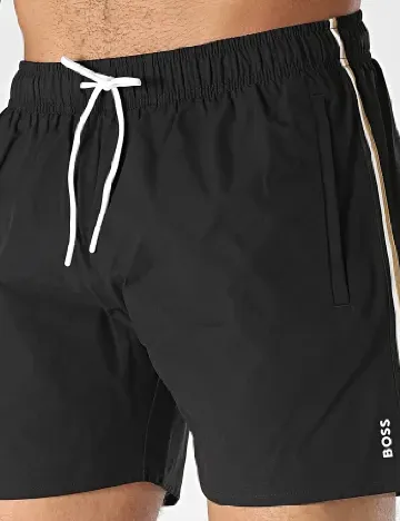 Short de baie BOSS, negru Negru