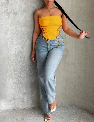 Top SHEIN, portocaliu