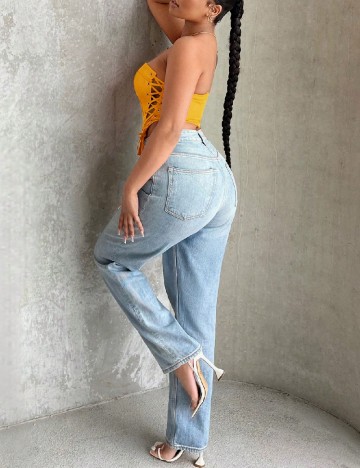 Top SHEIN, portocaliu