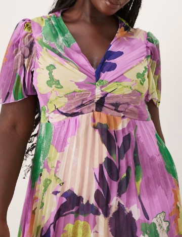 Rochie medie ASOS Curve, mix culori