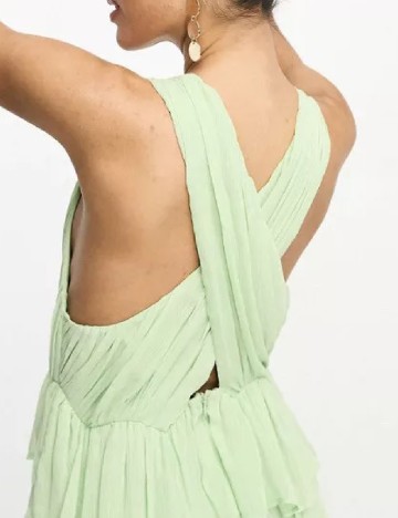 Rochie medie ASOS, verde