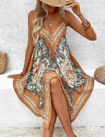 Rochie medie SHEIN, galben inchis