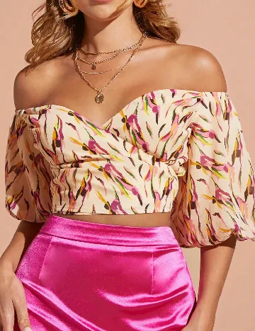 Top SHEIN, crem