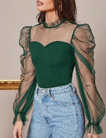 Bluza SHEIN, verde Verde